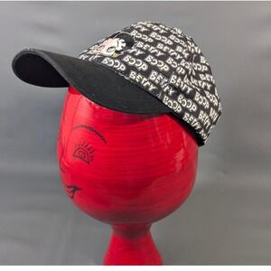 Betty Boop Baseball Cap Black White All Over Print Embroidered Hat Sasha